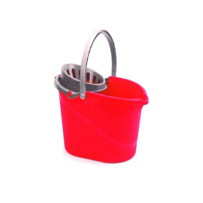 Cubo Plastico Ovalado Con Escurridor 15 Litros