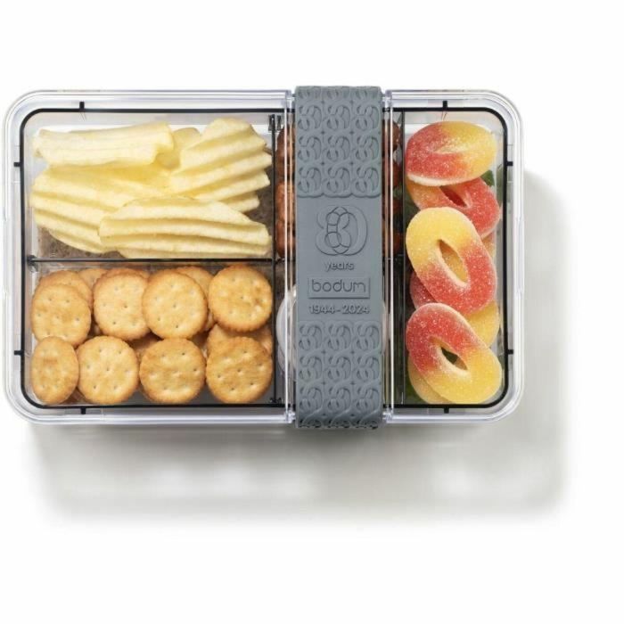 Bodum BOD0699965609337 Fiambrera Bistro compartimentada con Cubiertos Gris 2 Bodum BOD0699965609337 Fiambrera Bistro compartimentada con Cubiertos Gris 2