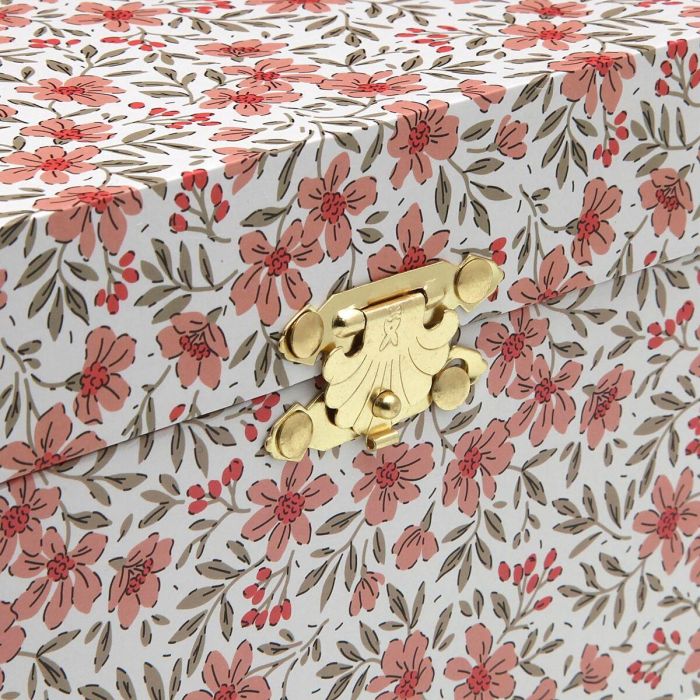 Jowero Roses con Espejo y Bailarina Versa - 12x10x18 cm, Madera MDF (2 Unidades) 2 Jowero Roses con Espejo y Bailarina Versa - 12x10x18 cm, Madera MDF (2 Unidades) 2
