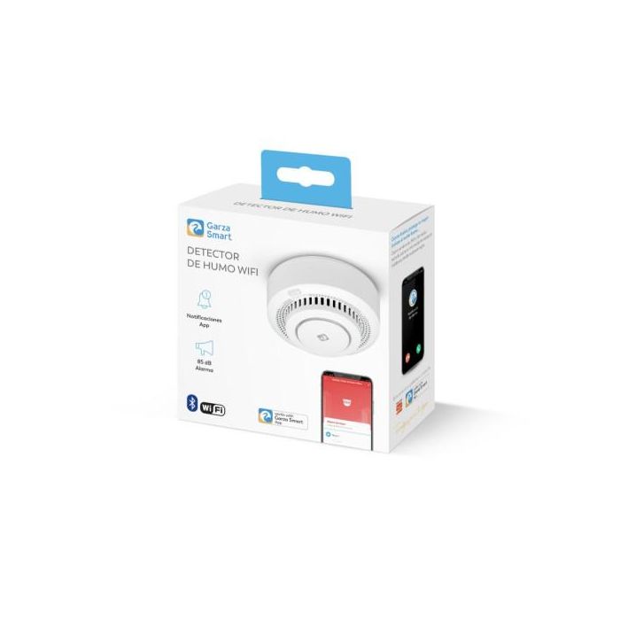 Detector de Seguridad de Humos Smart Wifi Garza 401345C 2 Detector de Seguridad de Humos Smart Wifi Garza 401345C 2