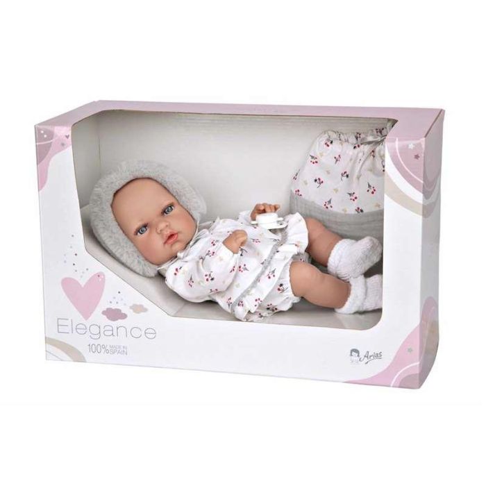 Muñeca elegance 30 cm natal gris c/bolsa multiusos (cuerpo vinyl, sexo niña) Muñeca elegance 30 cm natal gris c/bolsa multiusos (cuerpo vinyl, sexo niña)