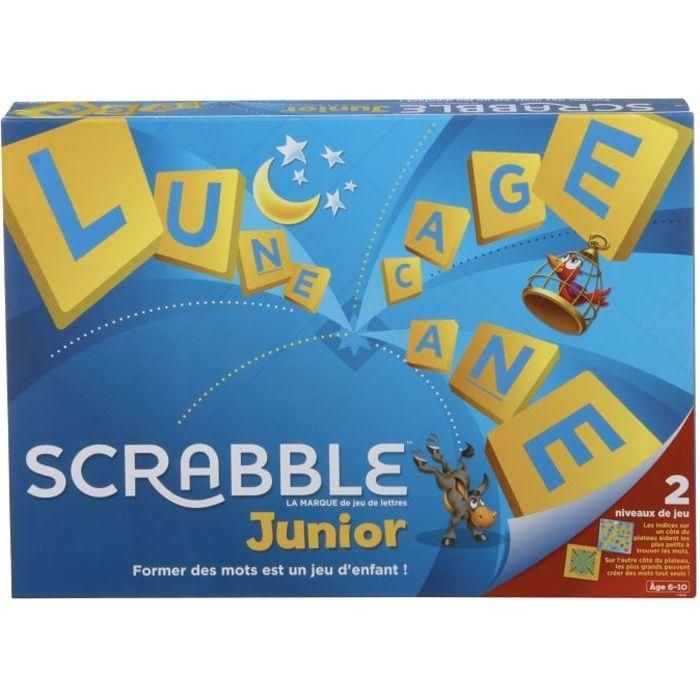 SCRABBLE - Scrabble Junior - Juego de mesa - Ayuda con el aprendizaje de la lectura y la composición de palabras