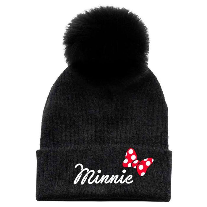 Disney Gorro Minnie para Niña 100% Acrílico Tallas 54-56cm