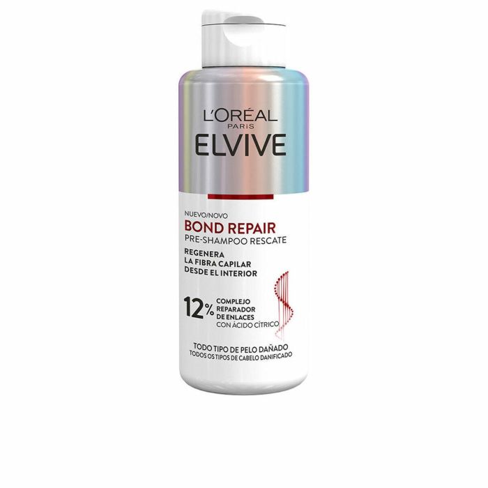 L'Oréal Paris Elvive Bond Repair Pre-Champú Regenerador para Reparar Enlaces y Reducir Rotura en Cabello Dañado, 200 ml