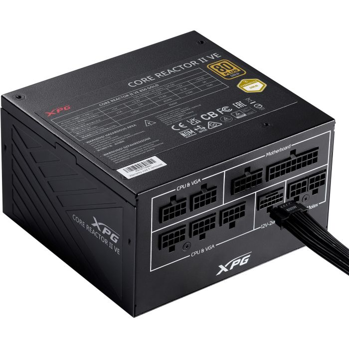 XPG COREREACTOR II VE Fuente de Alimentación para PC 750W, 80 PLUS Gold, ATX 3.1, Totalmente Modular, Color Negro 0 XPG COREREACTOR II VE Fuente de Alimentación para PC 750W, 80 PLUS Gold, ATX 3.1, Totalmente Modular, Color Negro 0