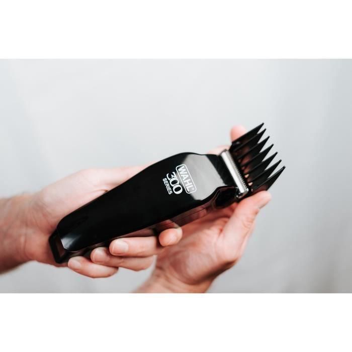 Cortapelos y barba - WAHL - Cortapelos inalámbrico Home Pro 300 - 10 W - 120 min - 11 peines - Negro 2 Cortapelos y barba - WAHL - Cortapelos inalámbrico Home Pro 300 - 10 W - 120 min - 11 peines - Negro 2