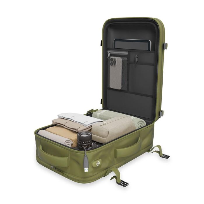 Numada Mochila B40 Explorer Backpack 20L Verde Militar 40x25x20cm Impermeable para Cabina de Avión con Puerto USB 3