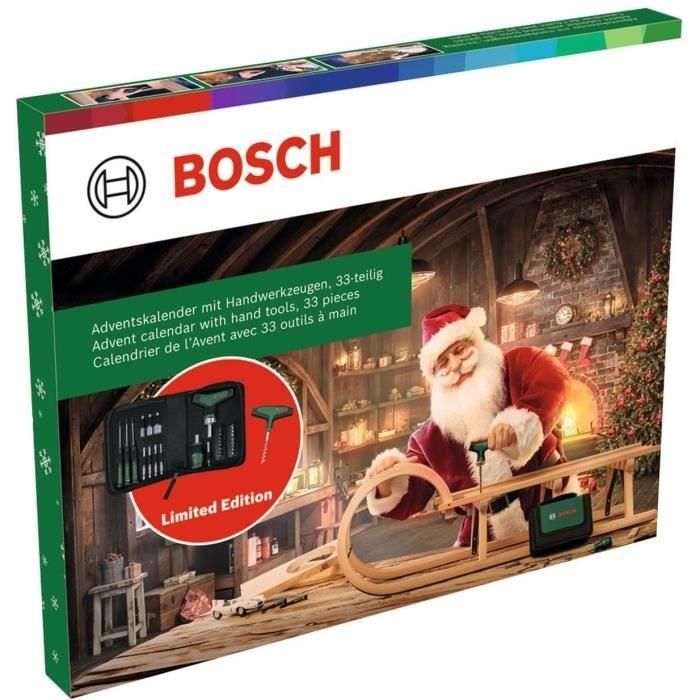 Calendario de Adviento Bosch 2024, herramientas manuales, 33 piezas Calendario de Adviento Bosch 2024, herramientas manuales, 33 piezas