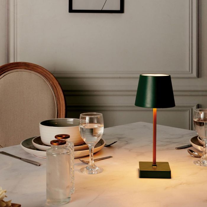 Home Deco Factory Lámpara LED Táctil Verde con 3 Intensidades de Luz, 12 LED COB, Sin Cables 4