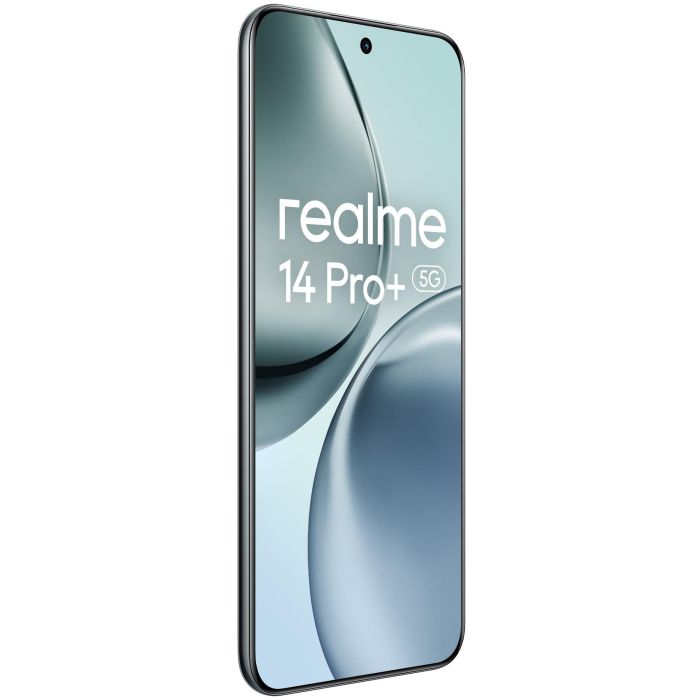 Realme 14 Pro+ 5G Smartphone, 6.83" Pantalla OLED 120Hz, Snapdragon 7s Gen 3, 12GB RAM + 512GB, Triple Cámara 50MP, 6000 mAh, Carga 80W SuperVOOC, IP68, Android 15, Color Suede Grey