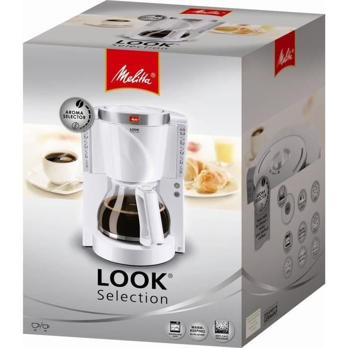 MELITTA Look IV Selection 1011-03 Cafetera Blanco / Acero cepillado 1 MELITTA Look IV Selection 1011-03 Cafetera Blanco / Acero cepillado 1