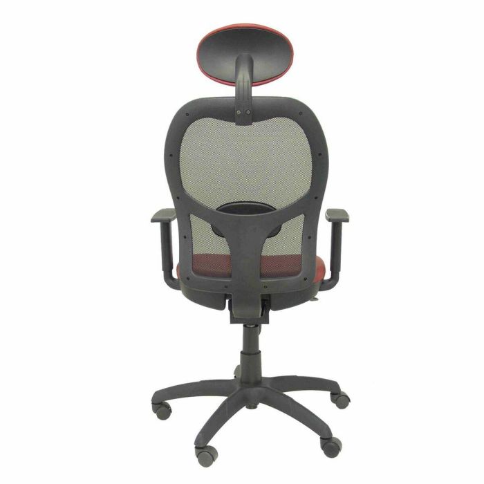 Silla de Oficina con Cabecero Jorquera malla P&C NSPGRAC Granate 1