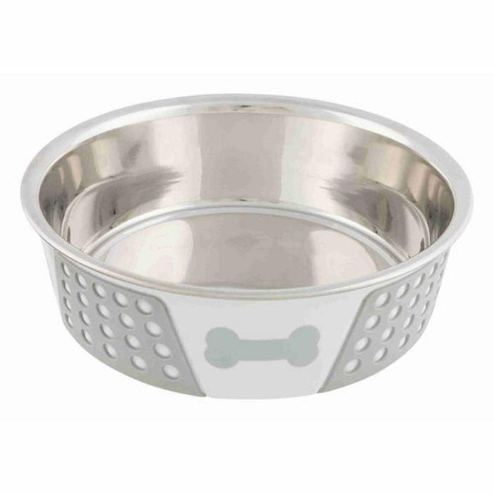 Comedero para Mascotas Trixie Azul Blanco Gris Silicona Acero Inoxidable 1,4 L 1 Comedero para Mascotas Trixie Azul Blanco Gris Silicona Acero Inoxidable 1,4 L 1