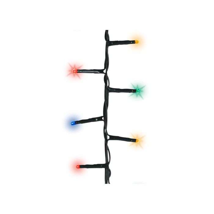 Lumineo Guirnalda LED Compact 500 Luces Parpadeantes Multicolor 14m IP44 Interior/Exterior Cable Verde 1