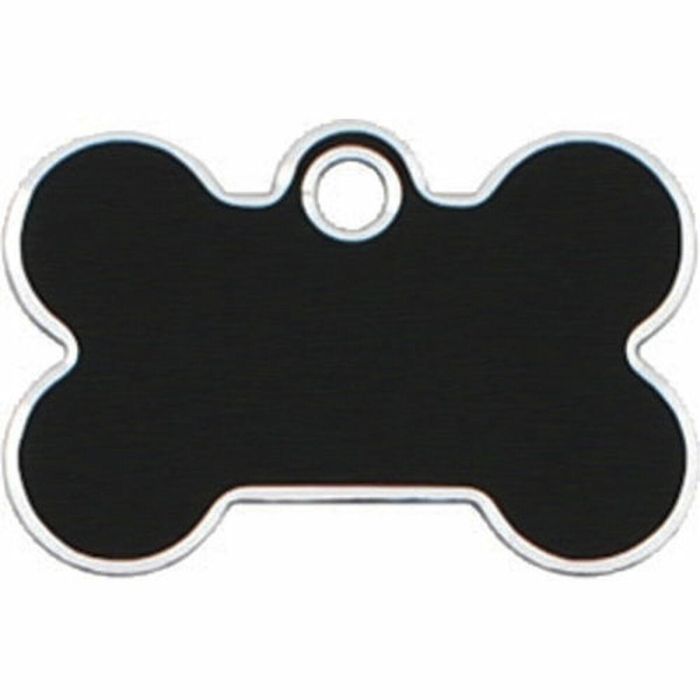 Placa identificativa para collar Imarc Bone Negro 1
