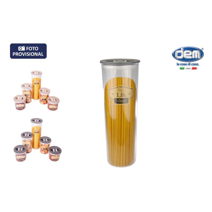 Inde Tarro Hermético Beclassic 1,8 L 10,8 x 29,1 cm (12 Unidades) Inde Tarro Hermético Beclassic 1,8 L 10,8 x 29,1 cm (12 Unidades)