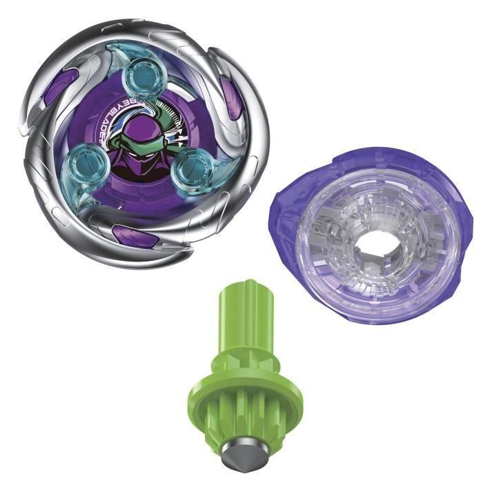 Hasbro HASG1539ES0 Beyblade X Starter Pack Shadow Shinobi 1-80MN UX con peonza de defensa y lanzador, para niños a partir de 8 años 4