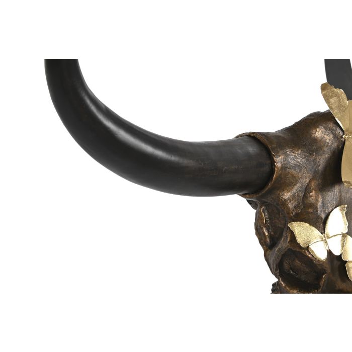 DKD Home Decor Decoración de Pared Boho Buey Mariposas Resina Cobrizo Dorado Desmontable 93x68x25 cm 2 DKD Home Decor Decoración de Pared Boho Buey Mariposas Resina Cobrizo Dorado Desmontable 93x68x25 cm 2