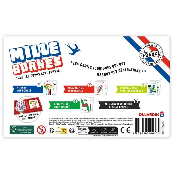 Dujardin Juego de Mesa Mille Bornes Classique - A Partir de 6 Años DUJ3701656100324 1