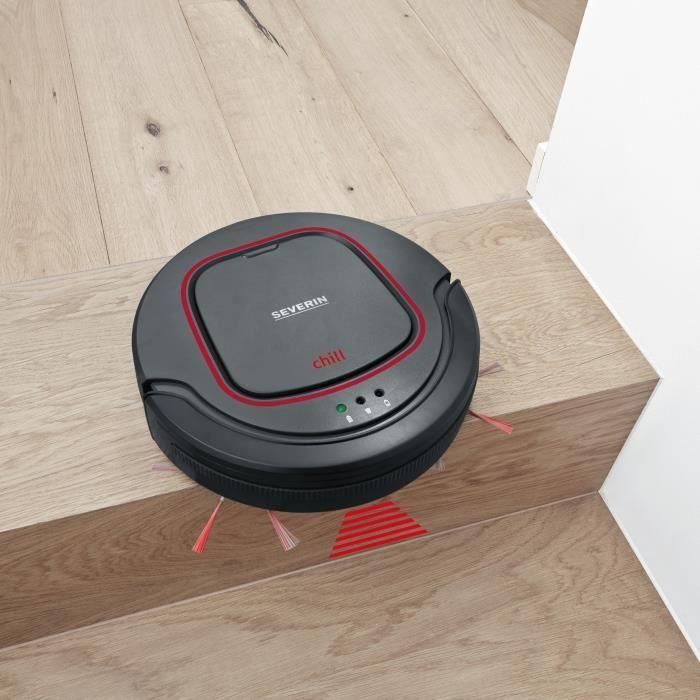 Severin RB7025 Robot aspirador, batería litio 12,8V, 90 min, 100 m², 65 dB silencioso, 7cm alto, sensores anticaída 4 Severin RB7025 Robot aspirador, batería litio 12,8V, 90 min, 100 m², 65 dB silencioso, 7cm alto, sensores anticaída 4