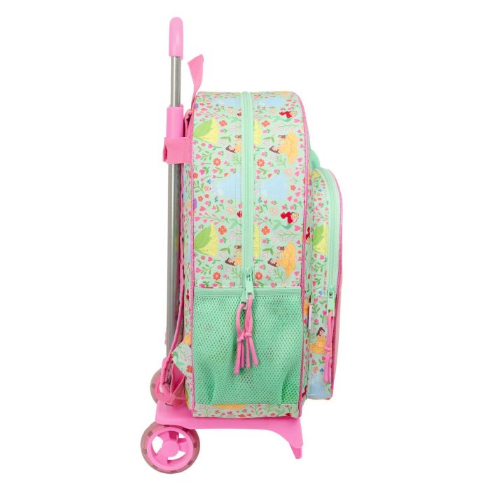 Mochila Escolar Disney Princess Bloom Verde Rosa 33 x 42 x 14 cm 2