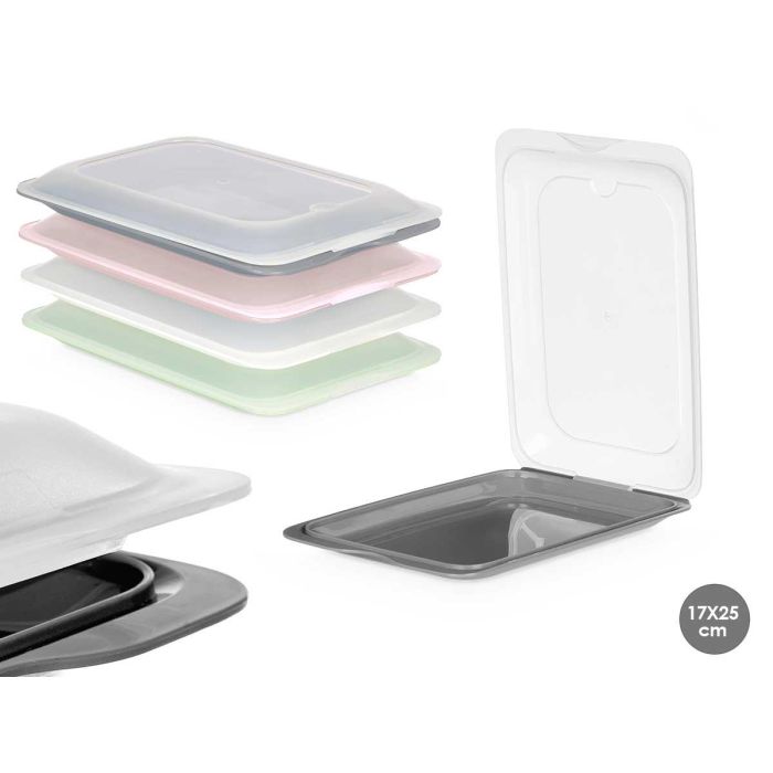 Leknes Set 4 Fiambreras de Plástico PP, 1,2L, Colores Surtidos, 25 x 17,1 x 3,5 cm (12 Unidades) Leknes Set 4 Fiambreras de Plástico PP, 1,2L, Colores Surtidos, 25 x 17,1 x 3,5 cm (12 Unidades)