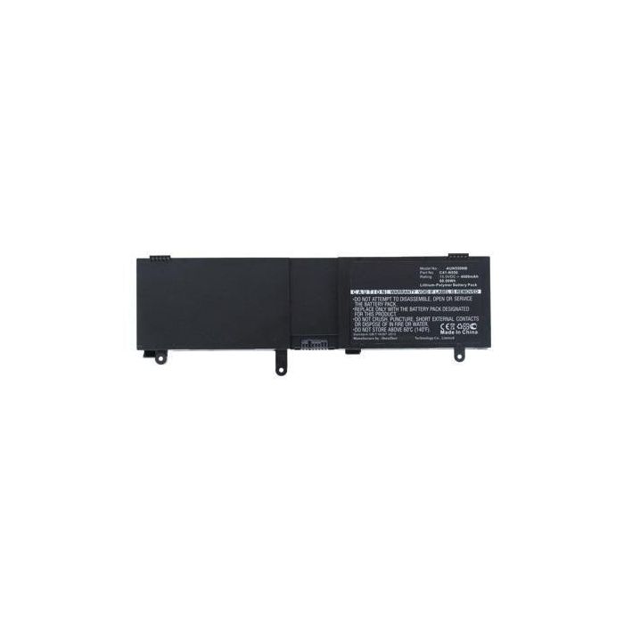 CoreParts Laptop Battery for Asus 52.50Wh Li-Pol 15V 3500mAh Black, N550, N550J, N550X47JS, N550X47JV, N550X47JV-S, N550X47JV-SL, Q550LF CoreParts Laptop Battery for Asus 52.50Wh Li-Pol 15V 3500mAh Black, N550, N550J, N550X47JS, N550X47JV, N550X47JV-S, N550X47JV-SL, Q550LF
