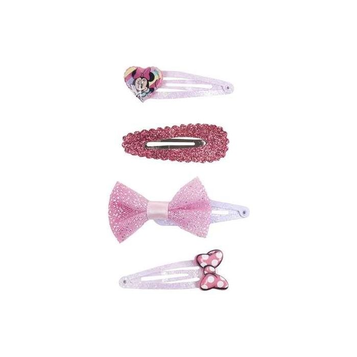 Accesorios pelo clips 4 piezas minnie 6.5 x 12.5 x 1.0 cm 1 Accesorios pelo clips 4 piezas minnie 6.5 x 12.5 x 1.0 cm 1