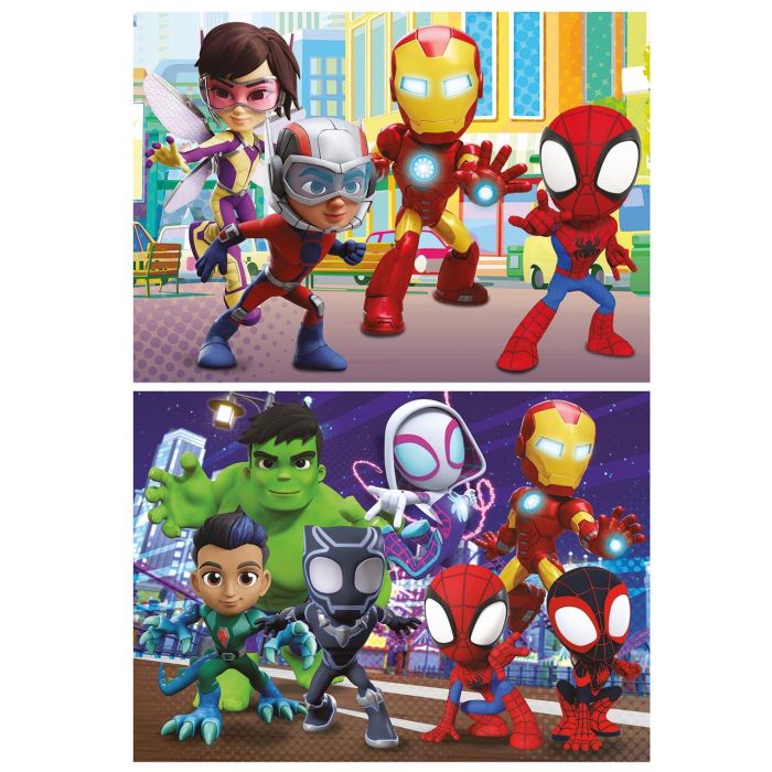 Educa Puzzle 2x48 piezas Spidey y sus Increíbles Amigos | Ideal para Niños 4-6 Años 2