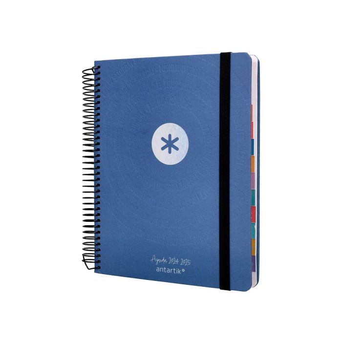 Agenda Escolar Antartik Año 24 - 25 Curso Coleccion Minimal Blue Día Página A5 3