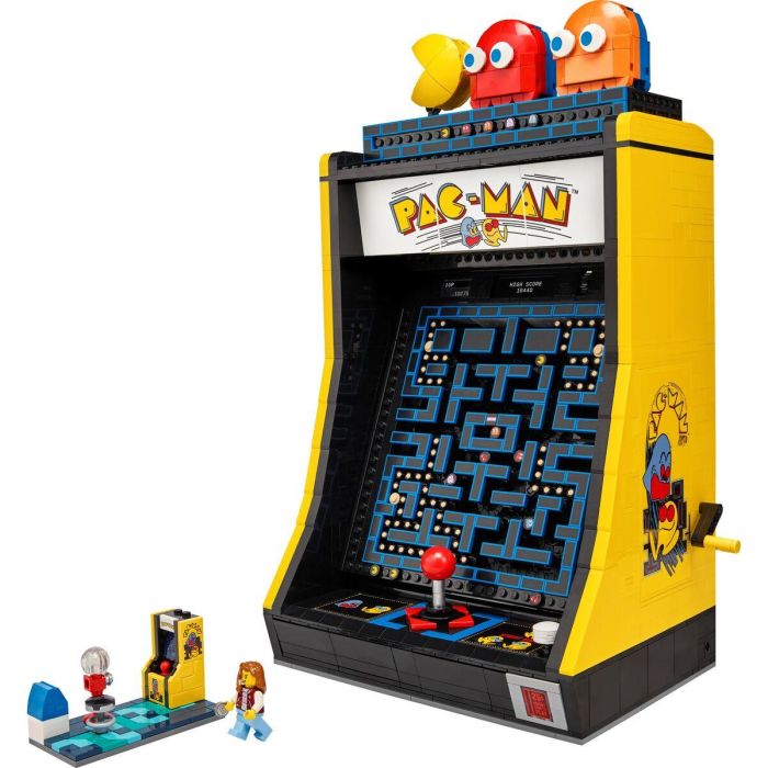 LEGO 10323 Icons PAC-MAN Juego Arcade, Maqueta para Construir con Adultos, Máquina de Juego con Personajes