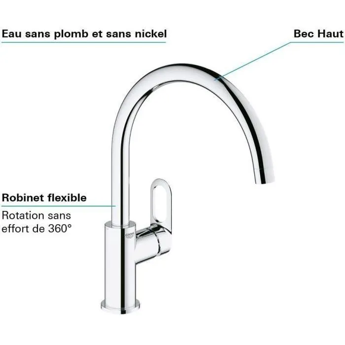 Grohe 4005176478604 Mezcla Monocommande del Fregadero 3