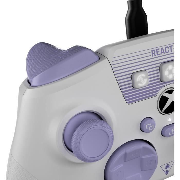 Turtle Beach TUR1735021239136 Mando REACT-R para PC/Xbox con Cable Blanco y Morado 2