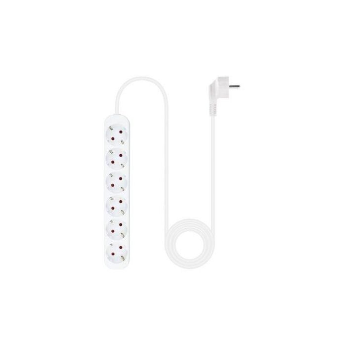 Nano Cable Regleta 10.37.0006-NS con 6 Tomas de Corriente y Protección Infantil Blanca 1.4m 1 Nano Cable Regleta 10.37.0006-NS con 6 Tomas de Corriente y Protección Infantil Blanca 1.4m 1