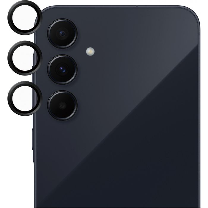PanzerGlass SAFE. by PG Protector de Lente de Cámara para Samsung Galaxy A55 5G - Vidrio Templado Anti-Rayaduras Negro