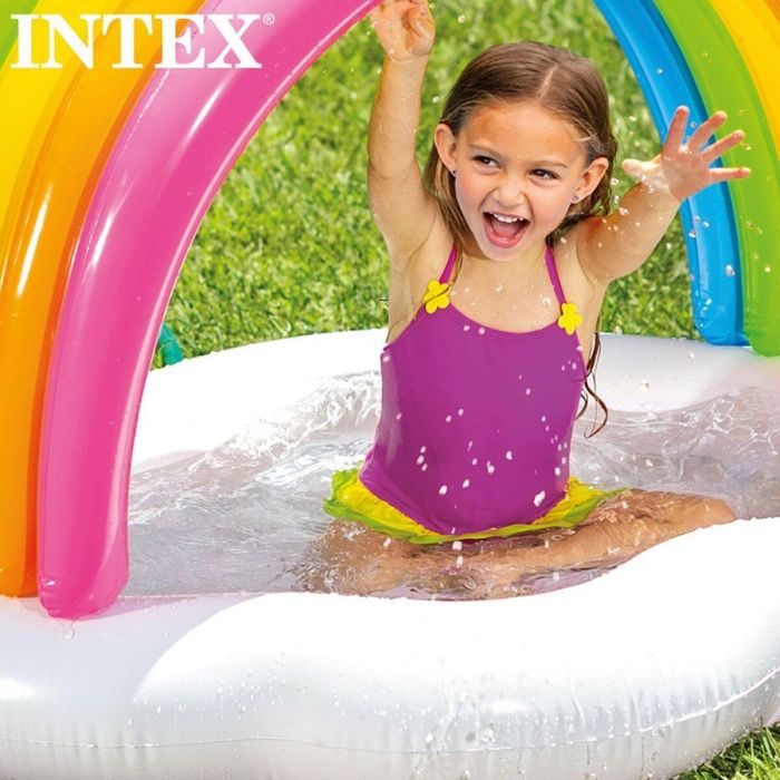 Piscina Hinchable para Niños Intex Arcoíris 84 L 119 x 84 x 94 cm (6 Unidades) 2