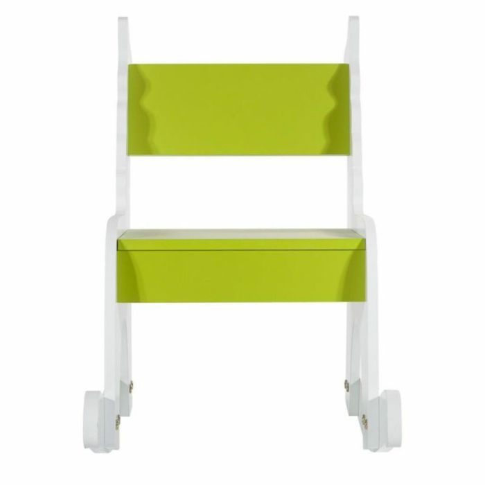 Silla mecedora Alexandra House Living Blanco Verde Madera MDF 33 x 55 x 51,5 cm Infantil Jirafa 5