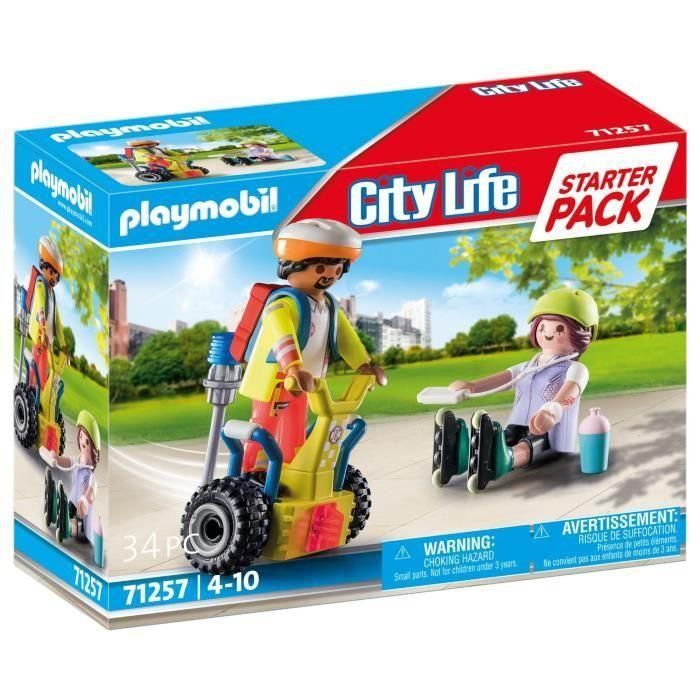 Playmobil Pack Rescate con Balance Racer City Life Starter para 4+ años