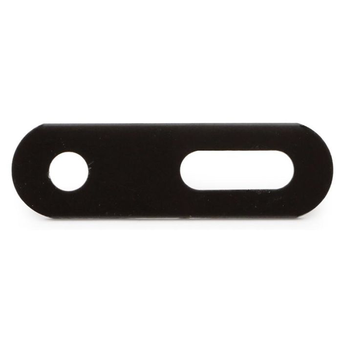 Herrajes Alk Pletina para Canapé Negra - Ira 83x25x2,5 mm, 2 Taladros