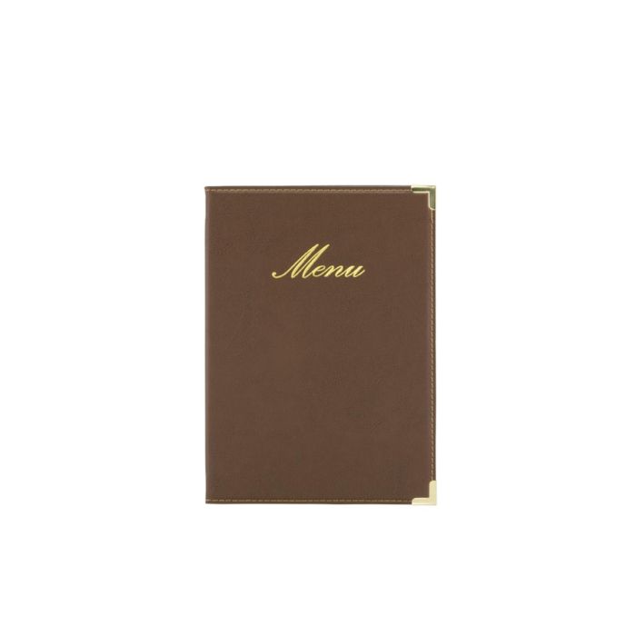 Porta Menú Marrón A5 Classic 25x18 cm - Inde (10 Unidades) Porta Menú Marrón A5 Classic 25x18 cm - Inde (10 Unidades)