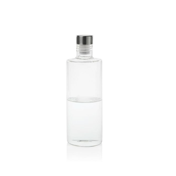 Andrea House Botella de Vidrio Transparente 1 Litro con Tapón de Acero Inoxidable Antigoteo Ø 8 x 29 cm 1 Andrea House Botella de Vidrio Transparente 1 Litro con Tapón de Acero Inoxidable Antigoteo Ø 8 x 29 cm 1