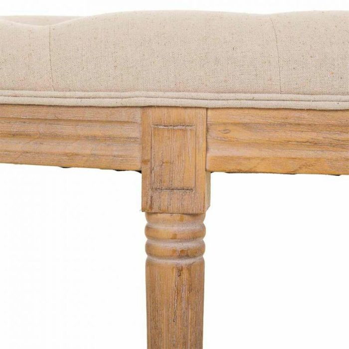 Banqueta Alexandra House Living Crema Madera de caucho 45 x 48 x 125 cm 2