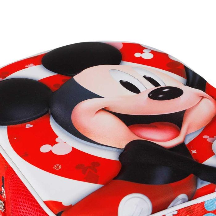 Disney Mickey Mouse Mochila Preescolar 3D Twirl Rojo - Relieve Frontal Mickey, 8.5L, 31x26x11cm, Cremallera y Bolsillos Malla 3 Disney Mickey Mouse Mochila Preescolar 3D Twirl Rojo - Relieve Frontal Mickey, 8.5L, 31x26x11cm, Cremallera y Bolsillos Malla 3