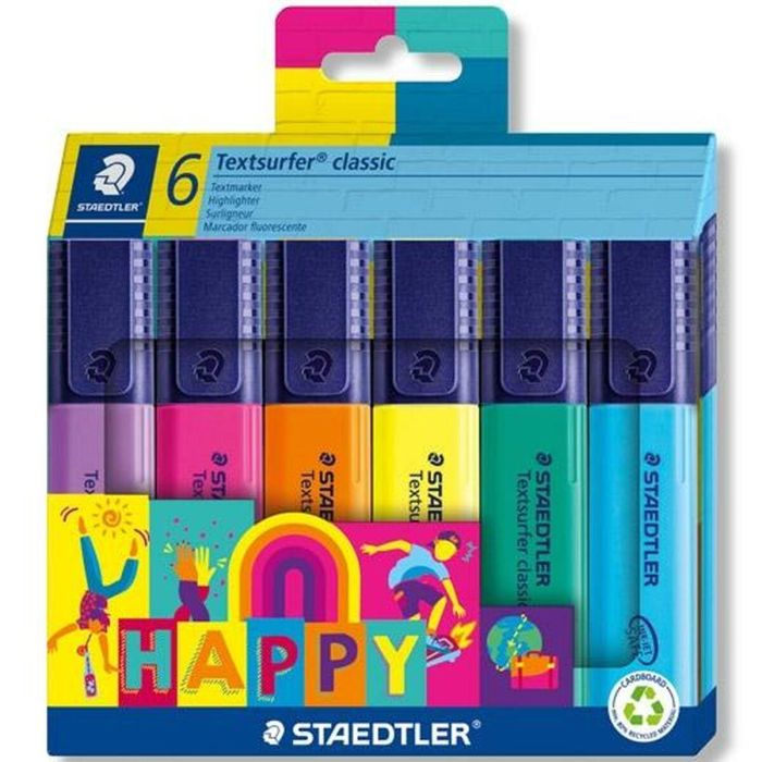 Set de Marcadores Fluorescentes Staedtler Textsurfer Classic Happy Line (10 Unidades) 1