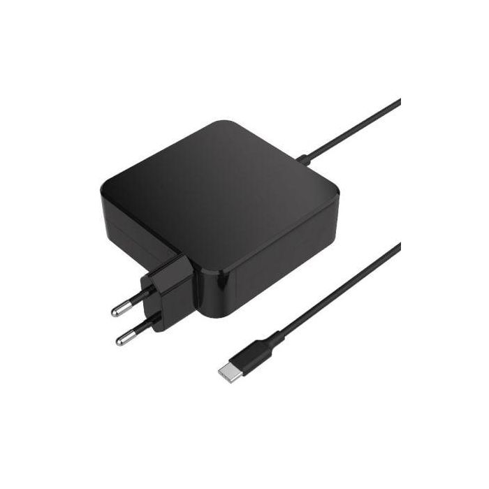 Leotec LENCSHOMETC90 Adaptador de Corriente USB-C Carga Rápida PD 3.0 65W / 90W para Portátiles y Móviles con Protección
