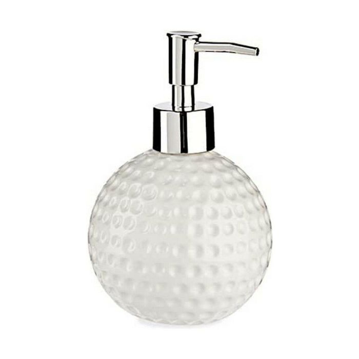 Dispensador de Jabón Berilo Golf Blanco Metal Cerámica 300 ml 10 x 15 x 10 cm