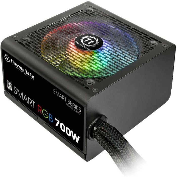 Thermaltake Smart RGB Fuente de Alimentación ATX 700W con Certificación 80 PLUS para PC, Conector 20+4 Pin, Ventilador Activo 12cm, Color Negro 4 Thermaltake Smart RGB Fuente de Alimentación ATX 700W con Certificación 80 PLUS para PC, Conector 20+4 Pin, Ventilador Activo 12cm, Color Negro 4