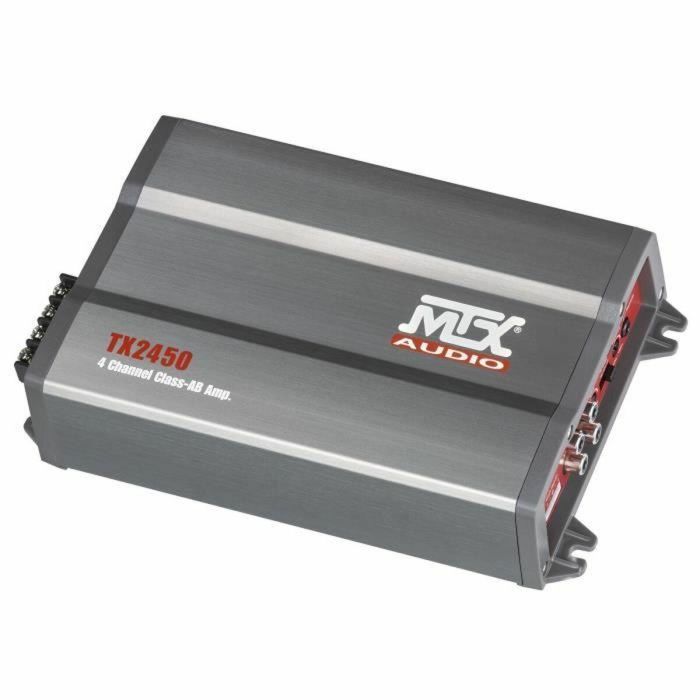 MTX Audio TX2450 Amplificador 4 Canales Clase AB, 4x50W RMS 4Ω / 4x75W RMS 2Ω, Filtro Activo Variable