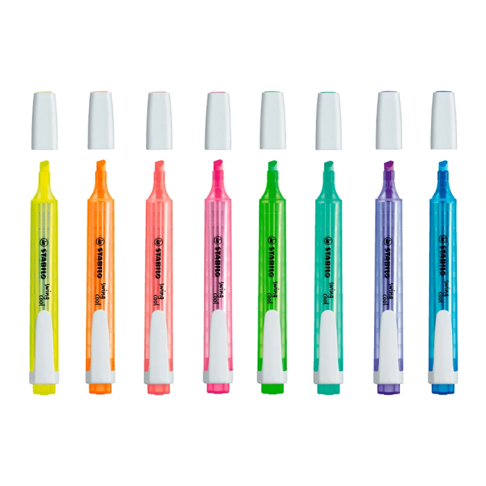 Stabilo Marcador Fluorescente Swing Cool Amarillo Caja 10 Unidades 4