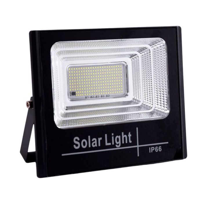 Proyector LED Solar 100W 6500K Luz Fría con Panel y Batería de Litio 8000mAh, Control Remoto y Sensor para Exterior HO-SOLARFL-100W-01 1
